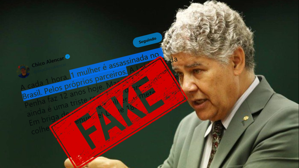 Deputado Chico Alencar divulga #FakeNews global em homenagem a aniversário de lei sexista